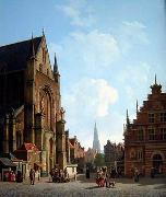 European city landscape, street landsacpe, construction, frontstore, building and architecture.049 unknow artist